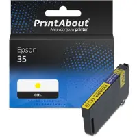 PrintAbout Cartouche compatible pour Epson 35 (C13T35844010) - Jaune
