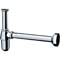 Hansgrohe HG Siphon de tasse facile à installer chromé (Siphon aspirant, 1 1/4")