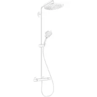 Hansgrohe Croma Select S280 colonne de douche de pluie robinet thermostatique Blanc Mat