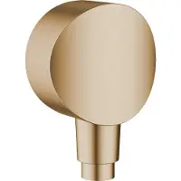 Hansgrohe FixFit S coude de raccordement - avec clapet anti-retour - plastique - brushed bronze 26453140