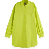 Scotch & Soda U9b00628t Oversized Long Sleeve Shirt Jaune 36 Femme