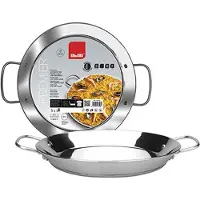 Ibili Premier Stainless Steel Paella Pan 32 Cm Argenté