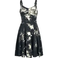 Chemical Black Robe courte de - Robe Tie Dye Malin - S - M - pour Femme - noir/blanc - Taille S