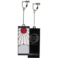 Abystyle Set de 2 boucles d'oreilles Demon Slayer Tanjiro