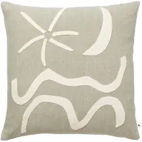 Ferm Living Kove Applique Coussin Elm Green