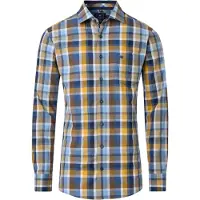 REDMOND Homme Redmond Comfort Fit Chemise marron, A carreaux