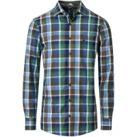REDMOND Homme Redmond Comfort Fit Chemise vert, A carreaux