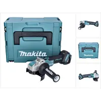Makita DGA521ZX1J Meuleuse d'angle sans fil 125 mm 18V - X-LOCK Brushless + Coffret Makpac - sans batterie, sans chargeur