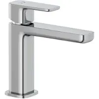Kludi Renon lavabo EHM 110 avec garniture d'écoulement Push-Open chromée, 1 pièce.