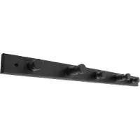Home>it knageraekke med 5 knage 50×4×7 cm fyrretrae sort