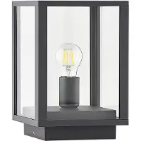 LINDBY Luminaires d'extérieur , Giavanna, dimmable, Noir, Terrasse, Verre, Moderne