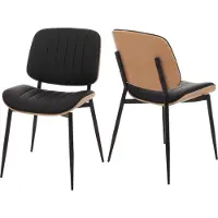 Mendler Chaise de salle à manger -O44 (lot de 2)