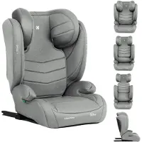 Kikkaboo 100-150 Cm I-stand I-size Car Seat Gris Enfants