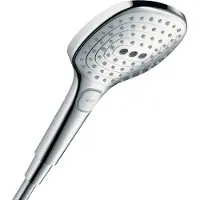 Hansgrohe Douche de tête Raindance Select E, modèle 120, 3 jets, technologie PowderRain, système EcoSmart, finition chromée