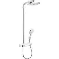 Hansgrohe - Colonne de douche thermostatique Raindance Select E 300 avec mitigeur 30 cm blanc et chromé - Blanc