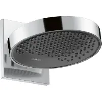 Hansgrohe Douche de plafond Rainfinity de , modèle 250, avec un jet, technologie EcoSmart, raccord mural, finition chromée