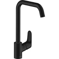 Hansgrohe robinet de cuisine Focus M41, monocommande, 260 mm, 1 jet, finition noir mat