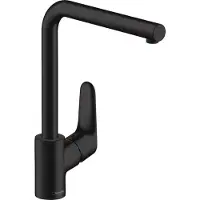 Hansgrohe robinet de cuisine Focus M41, monocommande, 280 mm, 1 jet, finition noir mat
