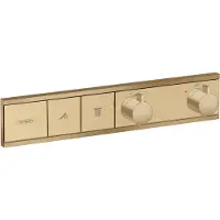 Hansgrohe Thermostat RainSelect de la taille d'une main, dissimulé pour 2 consommateurs, 15380140