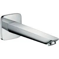 Hansgrohe Logis bec de baignoire, montage mural, surplomb 195mm, 71410000