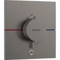 Hansgrohe ShowerSelect Comfort E thermostat, encastré, 1 consommateur, une sortie supplémentaire, rosace carrée, 15575340