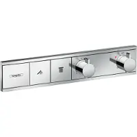 Hansgrohe robinet thermostatique encastré RainSelect pour 2 points de puisage, finition chrome