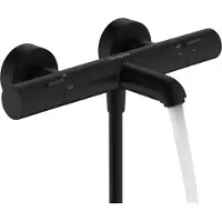Hansgrohe robinet thermostatique de douche mural Ecostat Fine de , finition noir mat