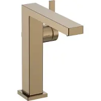 Hansgrohe robinet de lavabo monocommande Tecturis E, finition bronze brossé, technologie CoolStart et EcoSmart+, sans bonde, hauteur 150 mm
