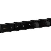 Hansgrohe robinet thermostatique encastré RainSelect pour 4 points de puisage, finition noir mat