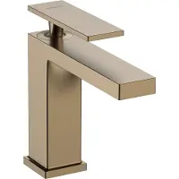 Hansgrohe robinet de lavabo monocommande Tecturis E, finition bronze brossé, avec technologie CoolStart et EcoSmart+, comprenant un mécanisme de vidange à tirette