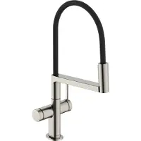 Hansgrohe Robinet de cuisine monocommande Talis Select M54 PowderSpray, modèle semi-professionnel, 3 jets, finition en acier inoxydable