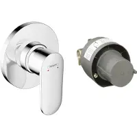 Hansgrohe Vernis Mitigeur de douche encastré monocommande chrome 71663000