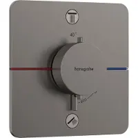 Hansgrohe ShowerSelect Comfort Q thermostat, encastré, 2 consommateurs, rosace Soft Edge, avec combiné de sécurité, 15586340