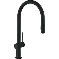 Hansgrohe Talis M54 210 2jet robinet de cuisine avec douchette extractible noir mat