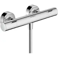 Hansgrohe Thermostat de douche mural Ecostat Fine, finition chrome