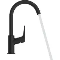 Hansgrohe Logis Mitigeur de lavabo, bec pivotant, ComfortZone210, vidage à tirette, saillie 154mm, 71130670