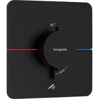 Hansgrohe ShowerSelect Comfort Q thermostat, encastré, 1 consommateur, une sortie supplémentaire, rosace Soft Egde, 15589670