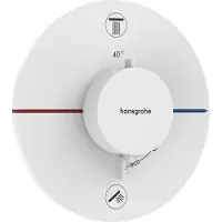 Hansgrohe ShowerSelect Comfort S thermostat, encastré, 2 consommateurs, rosace ronde, 15554700