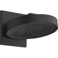 Hansgrohe Douche de plafond Rainfinity 250, 1 jet, avec raccord mural, finition noir mat