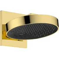 Hansgrohe Douche de plafond Rainfinity 250, modèle 3jet, avec raccord mural, finition or poli