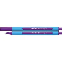 Schneider Stylo bille Schneider Slider Edge XB (extra large), corps bleu clair de 1,4 mm, encre violette, bo te de 10 stylos (152208)