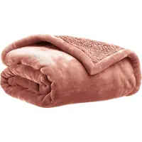Vivaraise Plaid Michka terracotta - 180 x 220 cm