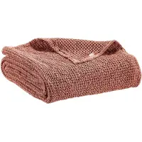 Vivaraise Plaid Recyclé Maia Terracotta 140 X 200 Cm Vivaraise