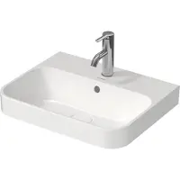 Duravit Aufsatzbecken HAPPY D.2 PLUS m ÜL m HLB 500x400mm 1 HL weiss/anthrazit