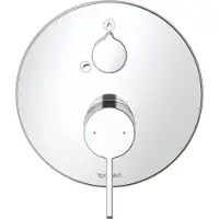 Duravit Set de finition D-NEO pour mitigeur bain/douche encastré avec clapet antiretour, chromé