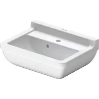 Duravit Lavabo STARCK 3 m ÜL HLB 1 robinetterie 500x360mm blanc (360 mm, 500 mm)