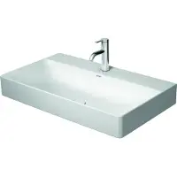 Duravit Lavabo DURASQUARE sans meuble avec plan de toilette 800x470mm sans robinetterie blanc (470 mm, 800 mm)