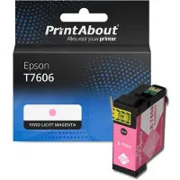 PrintAbout Cartouche compatible pour Epson T7606 - Magenta clair vif