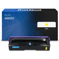 PrintAbout Toner compatible pour Ricoh 406055 (406106) - Jaune