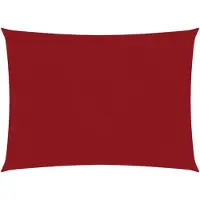 vidaXL Voile de parasol tissu oxford rectangulaire 3x5 m rouge